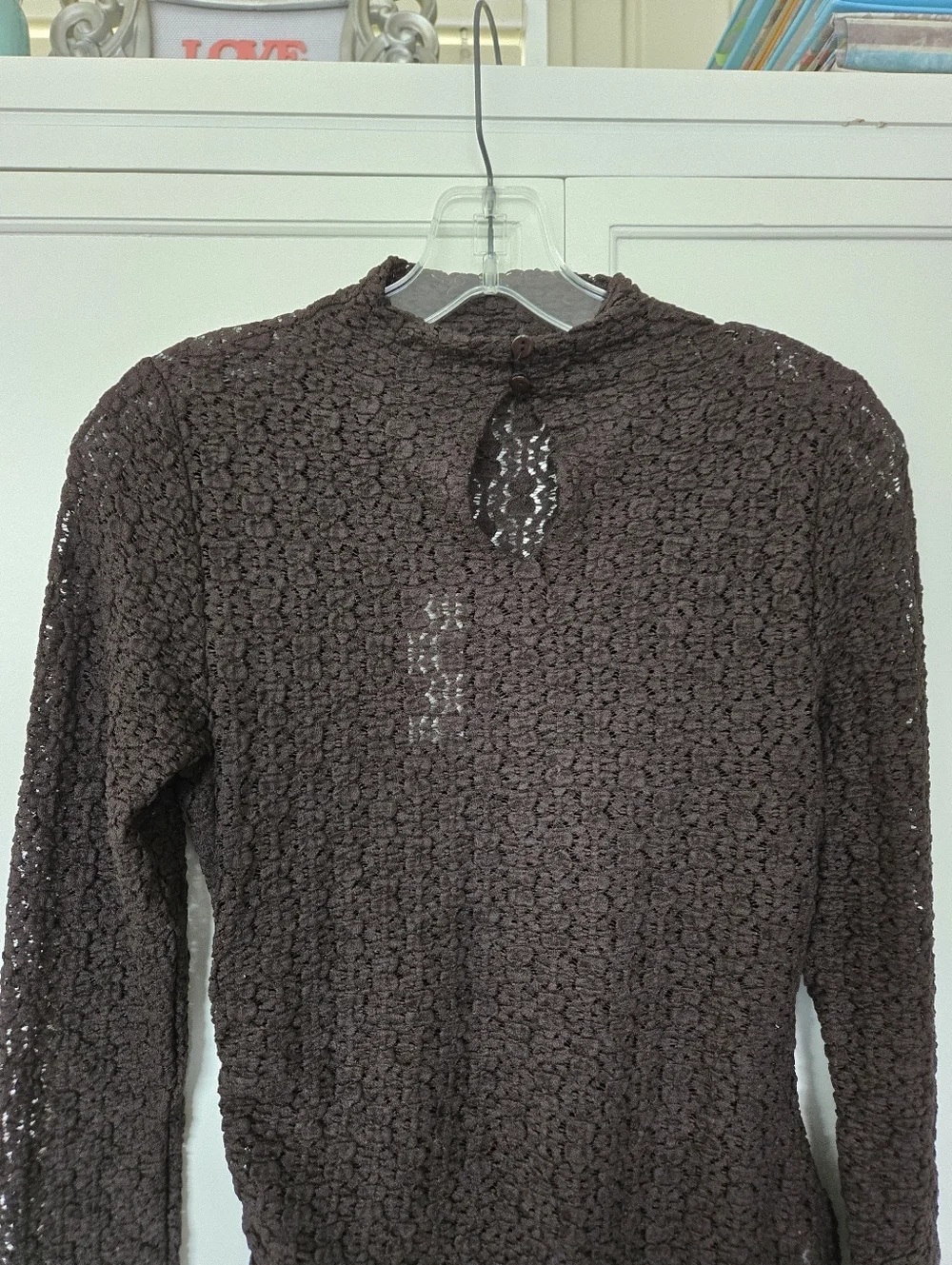 NWT Anthropologie Brown Lace Top - Picture 5 of 6